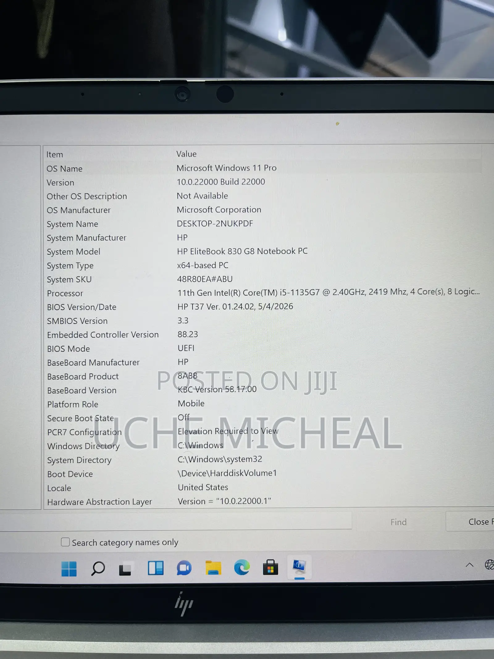 Laptop HP EliteBook 830 G8 16GB Intel Core i5 SSD 256GB
