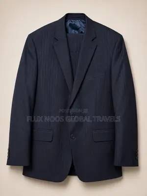 Men's Navy Pinstripe Suit – UK 48 / EU 58
