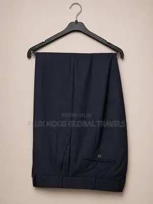 Men's Navy Pinstripe Suit – UK 48 / EU 58