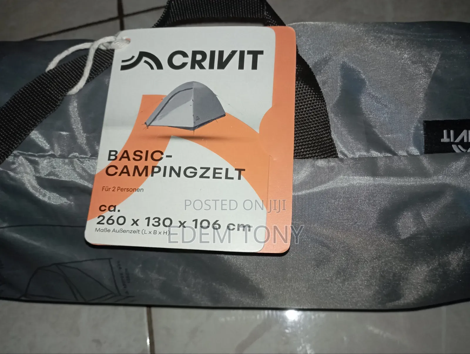 Crivit Basic Camping Tent for 3 Persons
