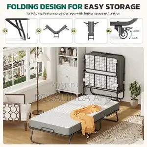 One and Half Foldable Bed Plus Mattress