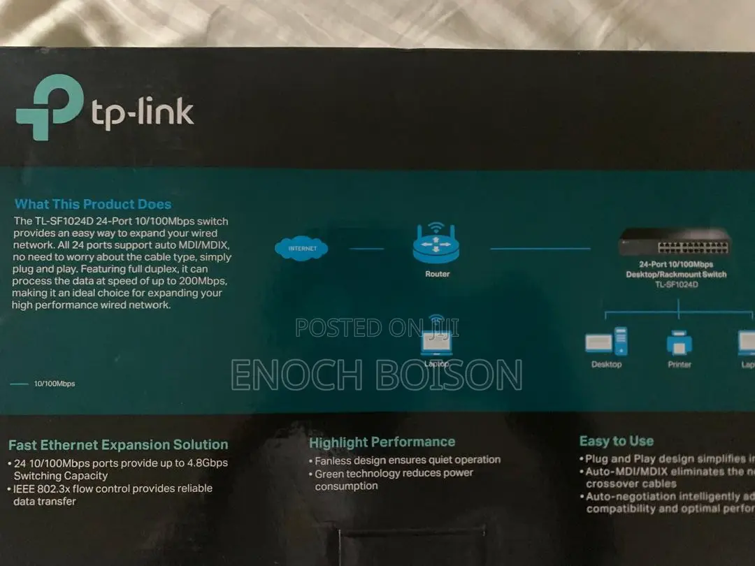 TP Link 24-Port 10/100mbps Desktop/Rackmount Switch