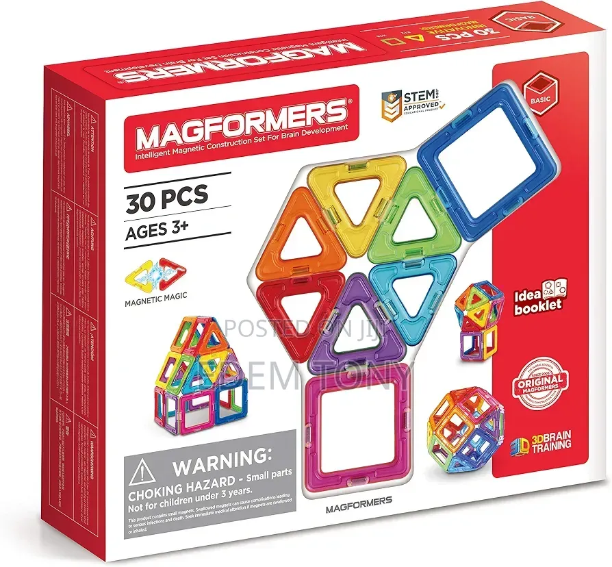 Magformers 30-Piece Magnetic Tiles STEM Set