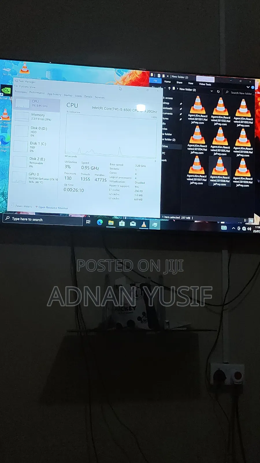 Desktop Computer Asus 8GB Intel Core i5 HDD+SSD 500GB