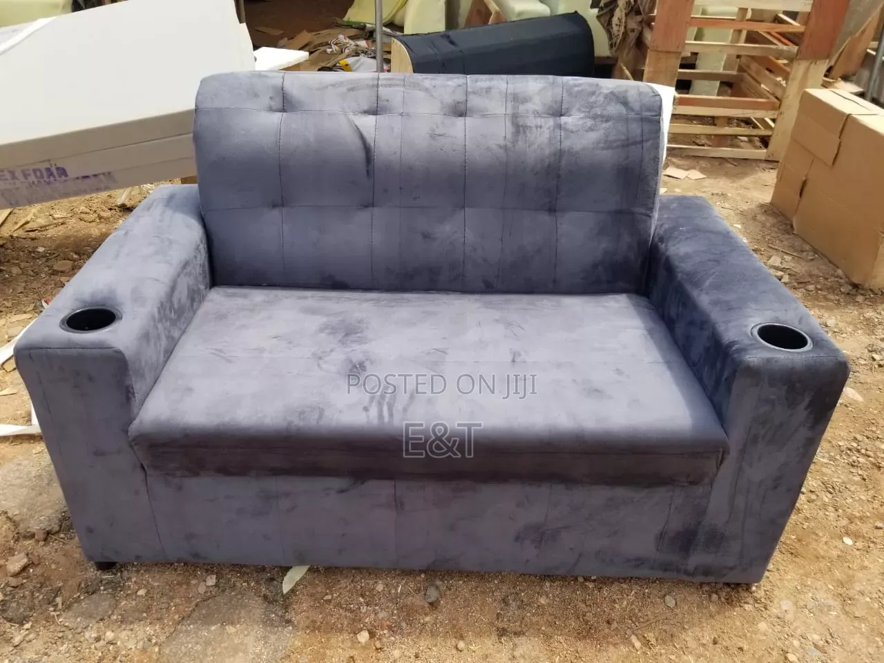 Gray 2in 1 Sofa