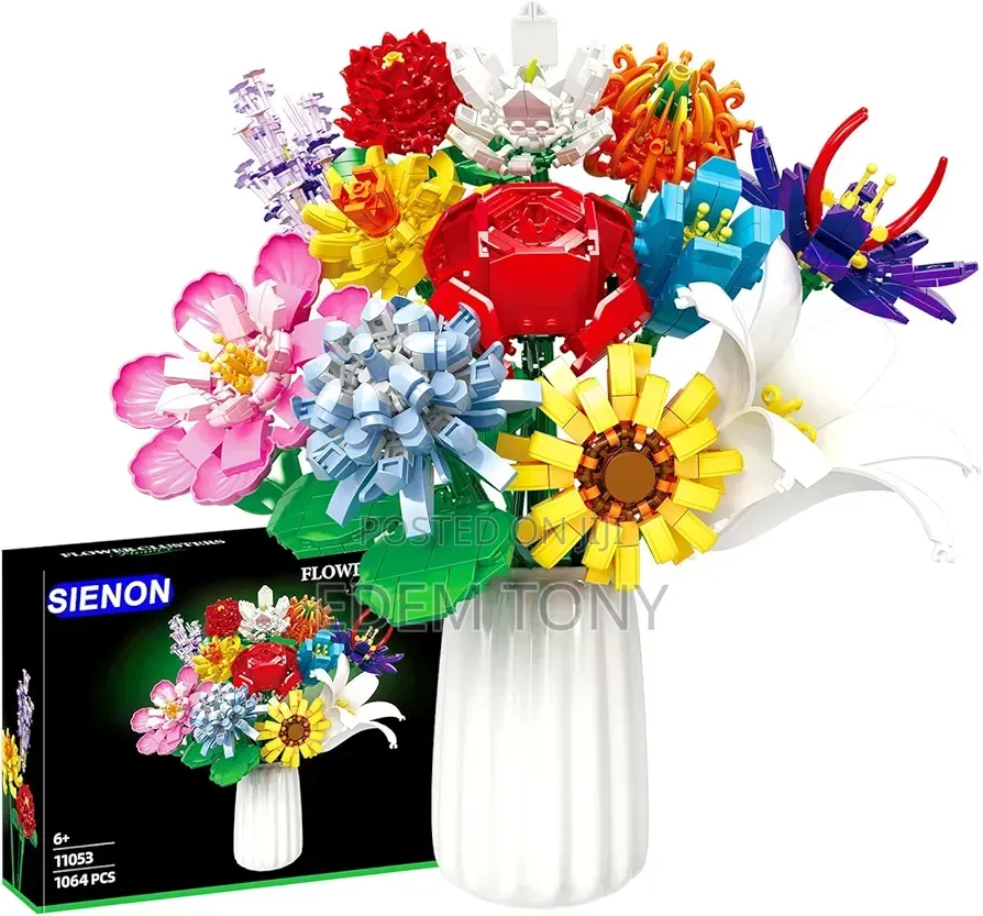 Flower Bouquet Building Blocks Set-1064pcs