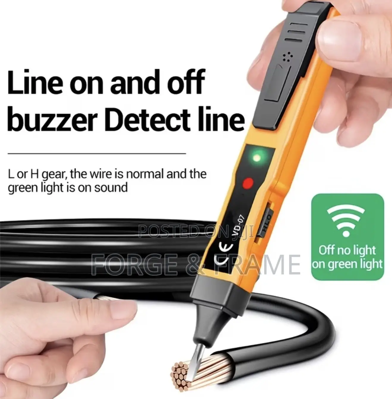 Continuity Voltage Detector Pen Non-Contact Inductive AC/DC Voltage