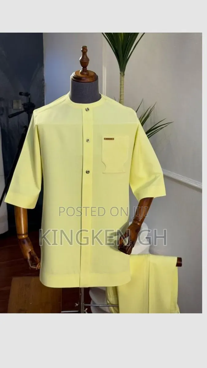Kaftan Men's Native Wear Olive Color
