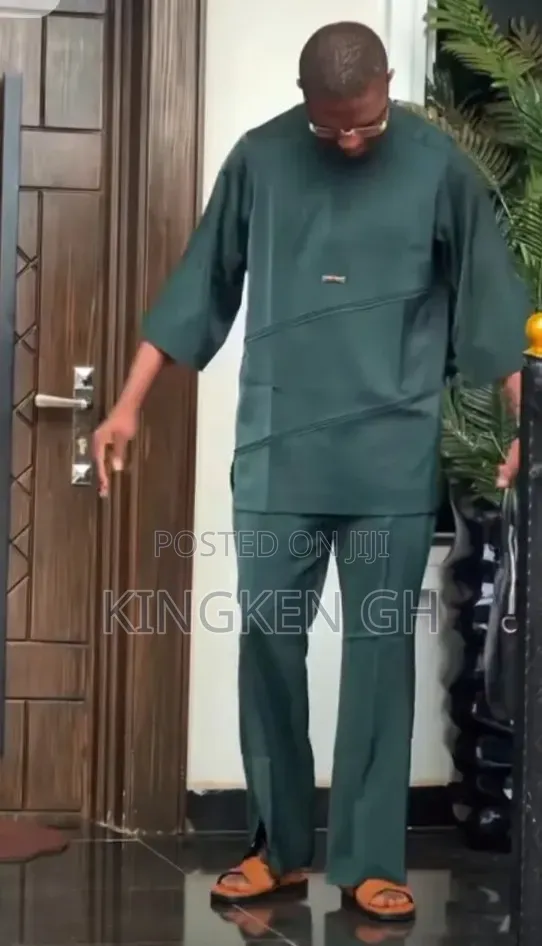 Kaftan Men's Native Wear Olive Color