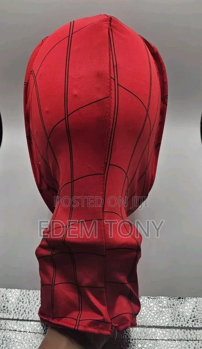 Spider Man Mask Cosplay Costume Moving Eyes Halloween Spiderman