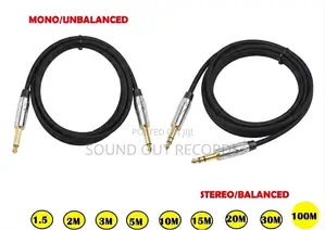 Professional High Quality Jack to Jack (Mono/Stereo) Cables