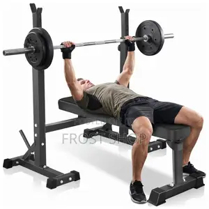 Foldable Multifunctional Bench Press With Weight – Home/Gym