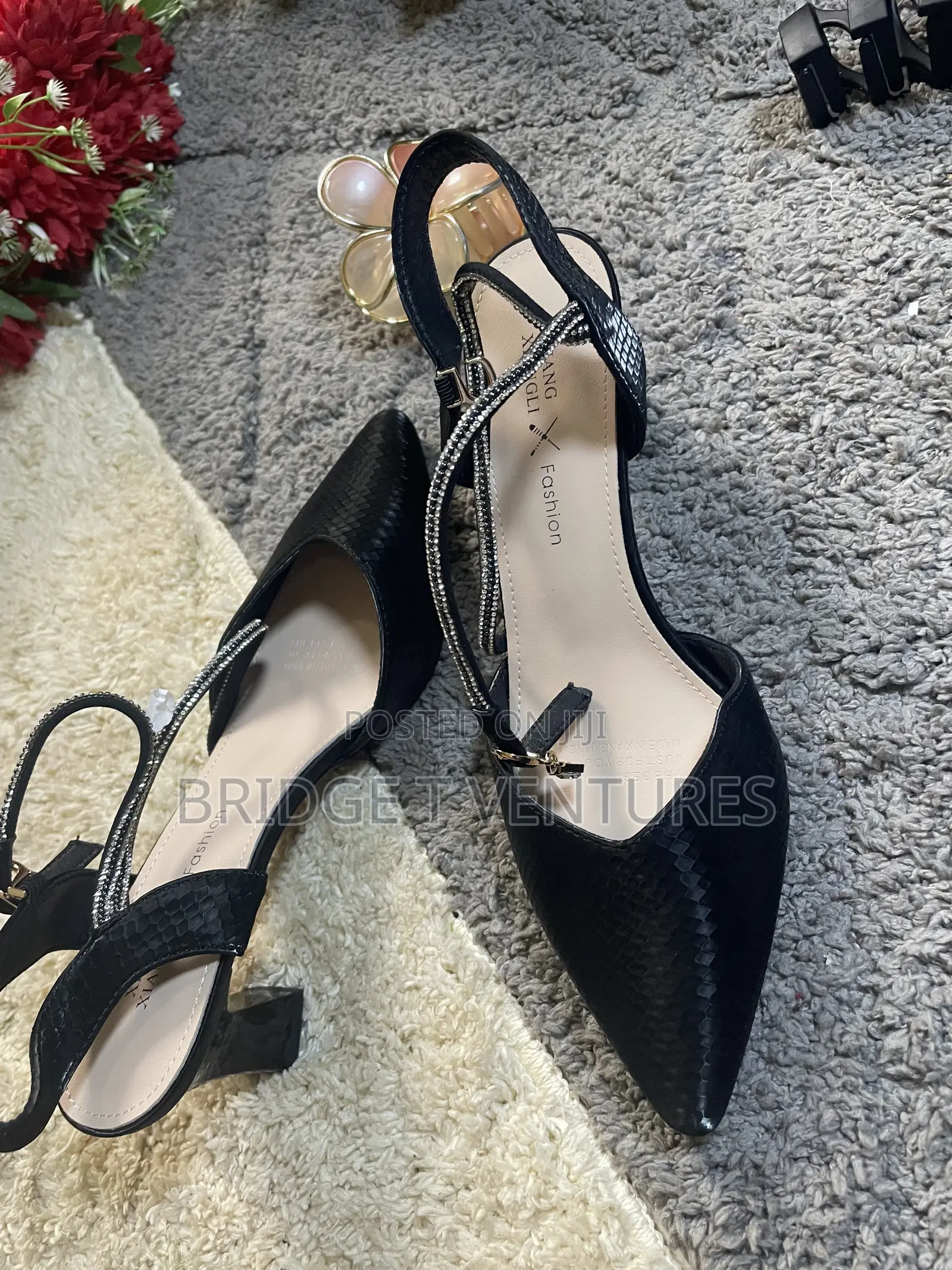 Black Slingback Heel