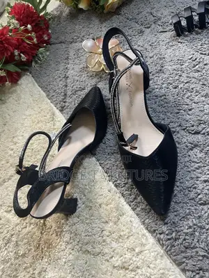 Black Slingback Heel