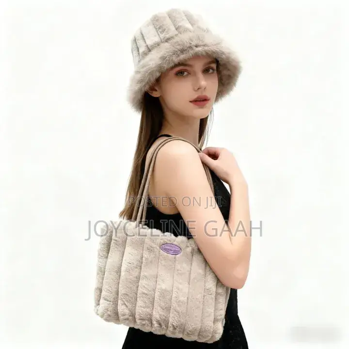 Ladies Fluffy Tote Bag