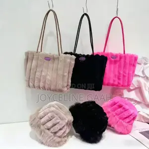 Ladies Fluffy Tote Bag