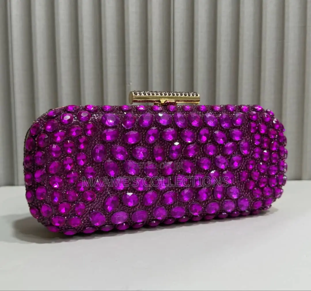Luxury Crystal Rhinestone Evening Clutch Bag for Weddings Parties