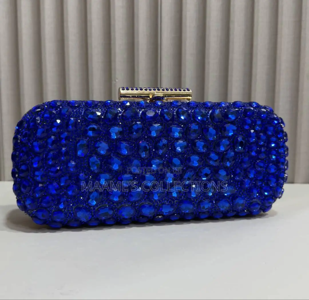 Luxury Crystal Rhinestone Evening Clutch Bag for Weddings Parties