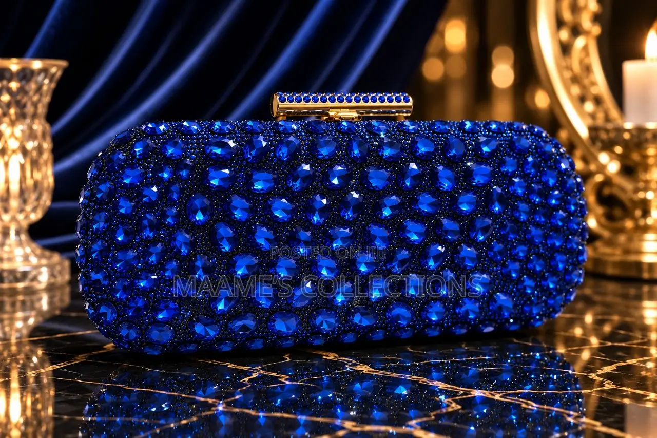 Luxury Crystal Rhinestone Evening Clutch Bag for Weddings Parties
