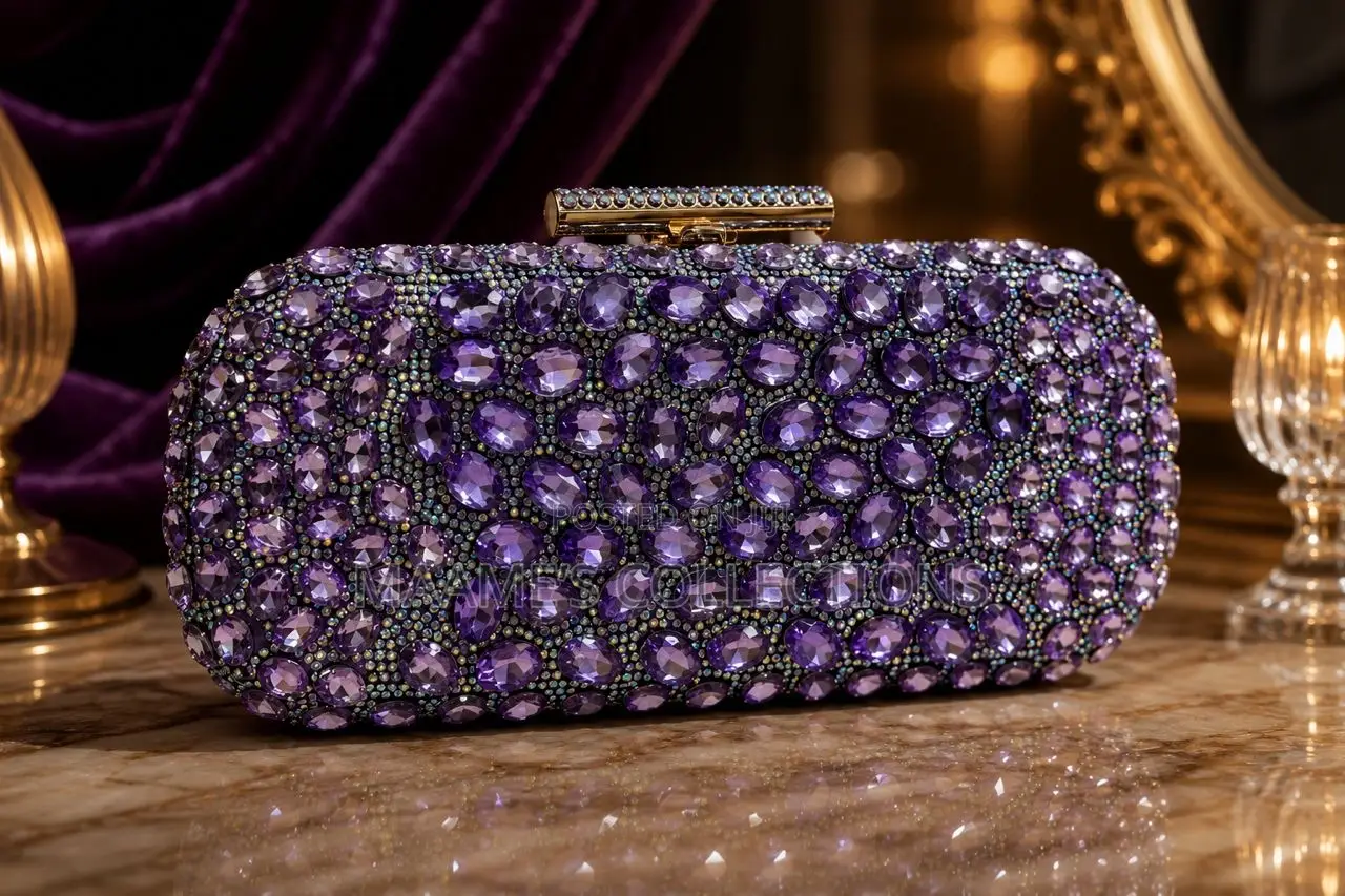 Luxury Pearl Crystal Clutch Bag for Weddings, Parties Events