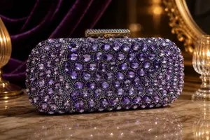 Luxury Pearl Crystal Clutch Bag for Weddings, Parties Events