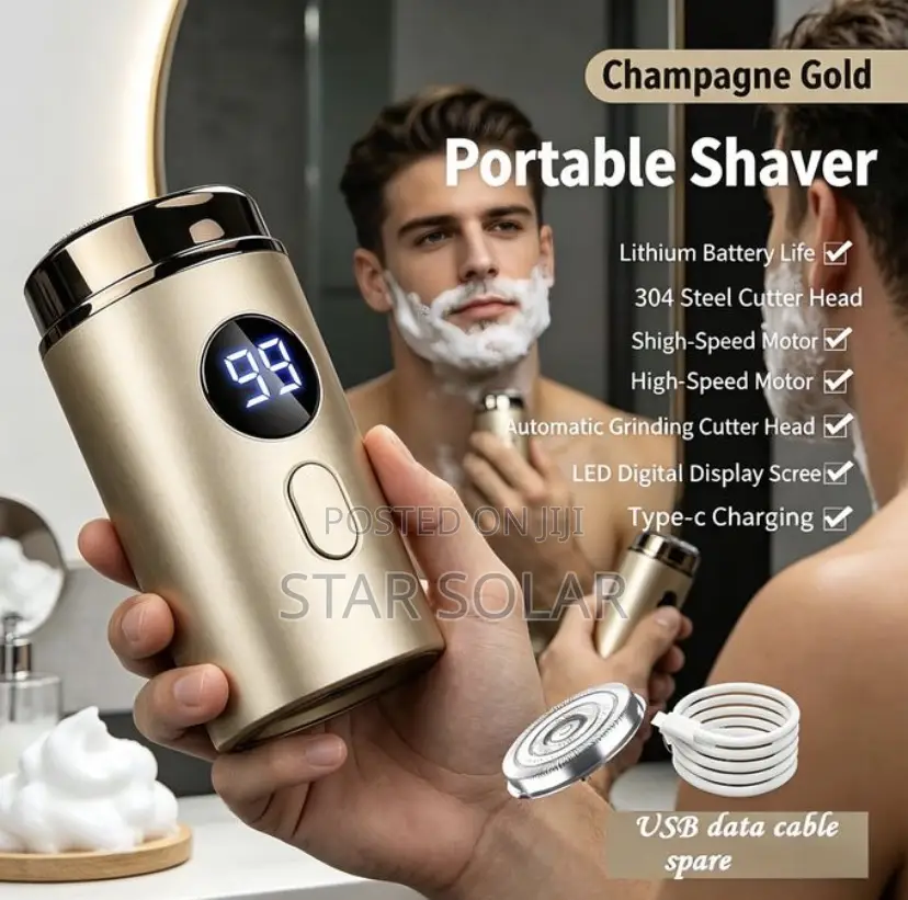 Portable Mini Shaver, Rechargeable