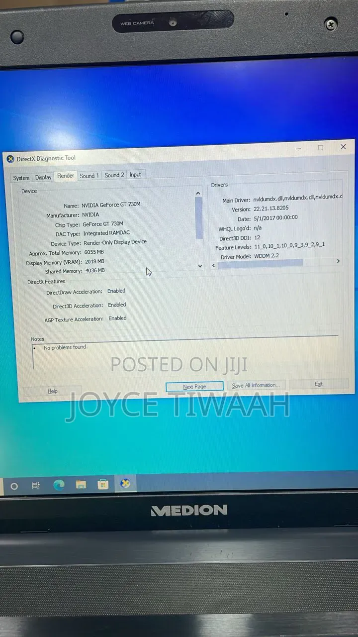 Laptop Medion Akoya P6677 8GB Intel Core i5 HDD+SSD 1T