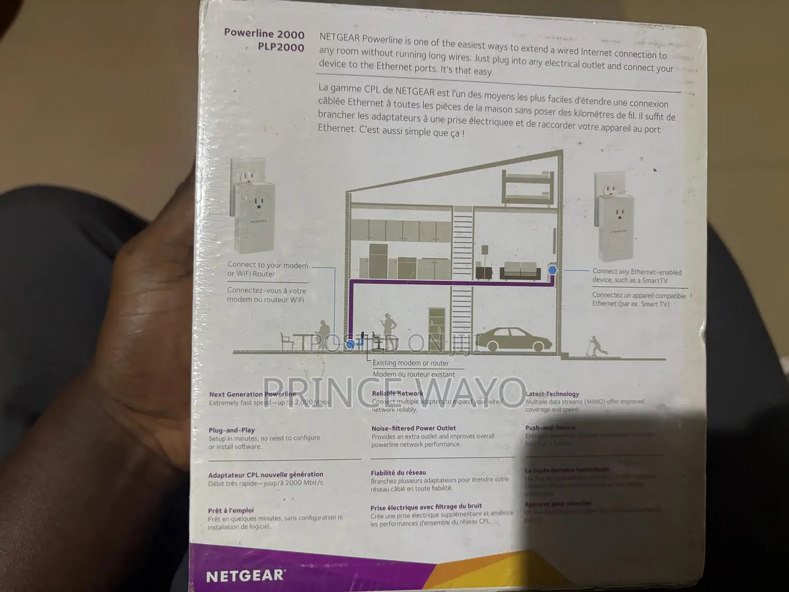 NetGear Powerline 2000 (PLP2000) - Brand New Sealed, 2000Mbps
