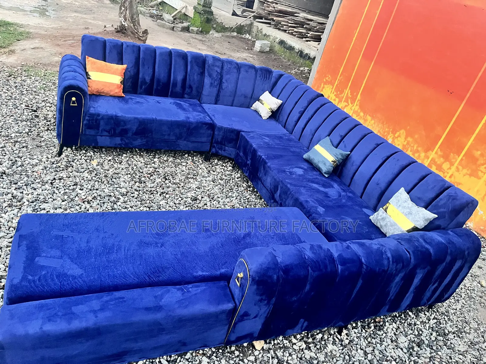 Upholstered Corner Sofa 10 Seater Capacity