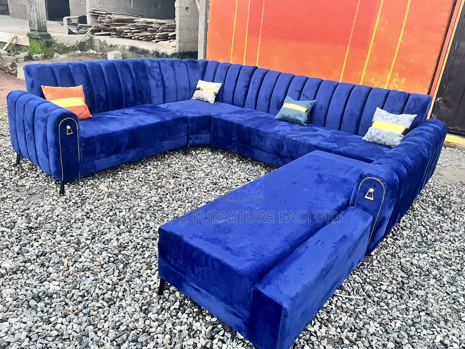 Upholstered Corner Sofa 10 Seater Capacity