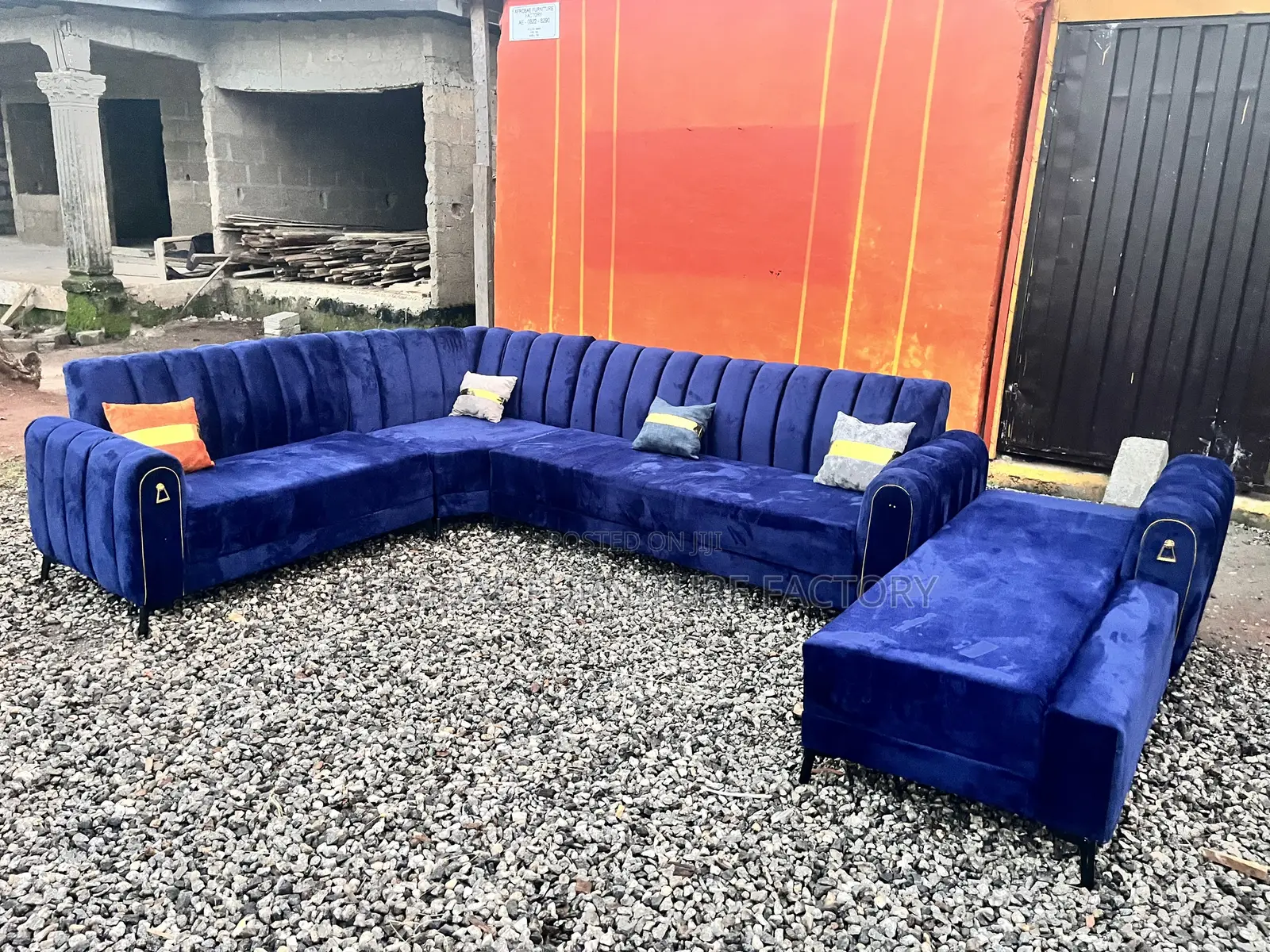 Upholstered Corner Sofa 10 Seater Capacity