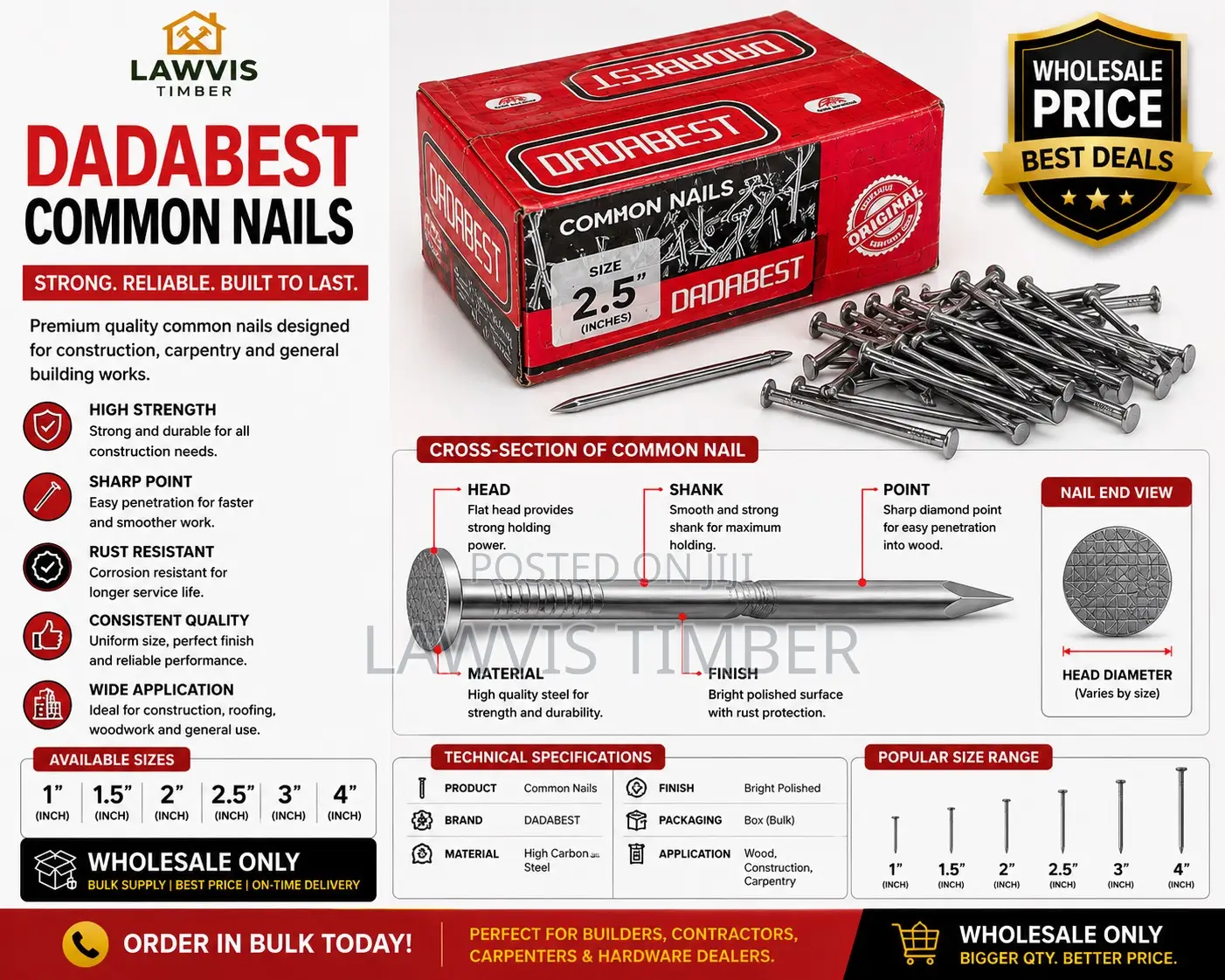 Wholesale Common Nails / Dadabest Common Nail