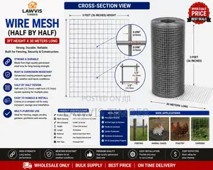 1/2” Chicken Wire Mesh | 3ft × 30m Galvanized Poultry Netting
