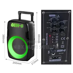 8 Inch High Power Bluetooth Speaker With 1 Wireless Mic and Braket