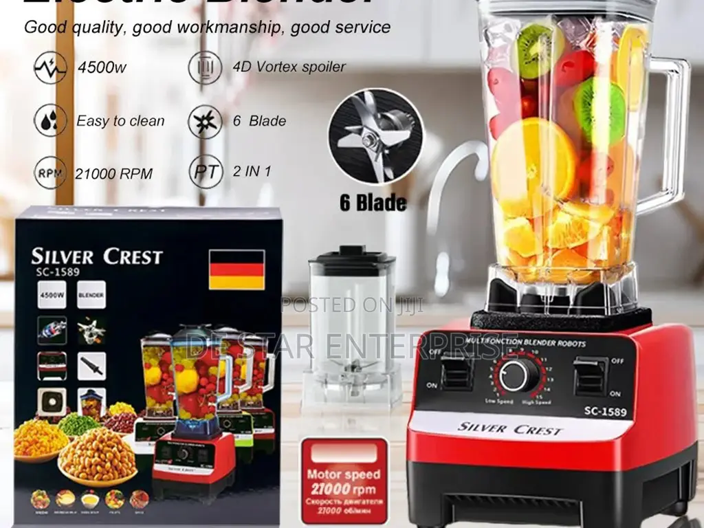 2in1 Silver Crest Blender (SC-9880)