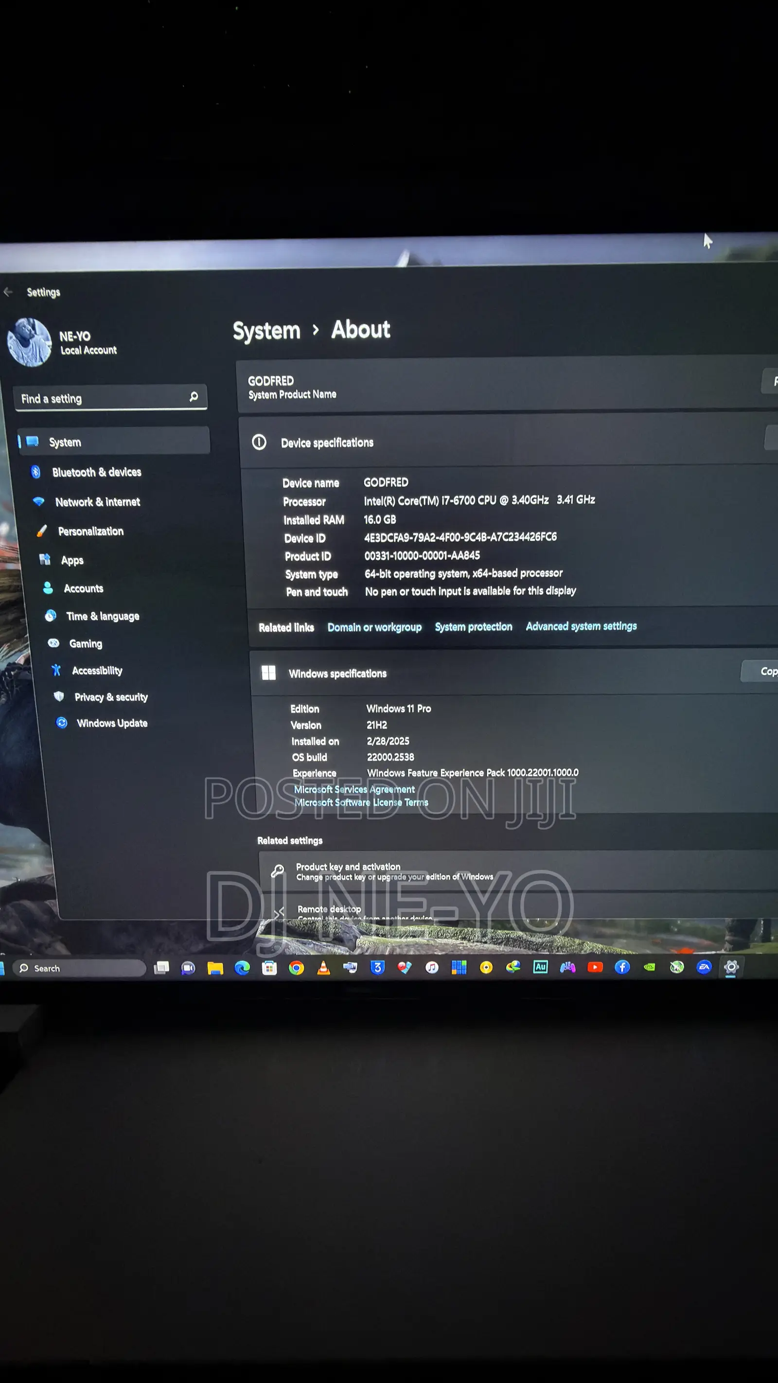 Desktop Computer Asus 16GB Intel Core i7 SSD 512GB