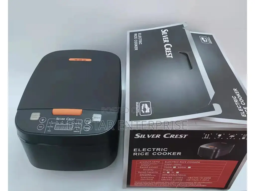 Non Stick Silver Crest Rice Cooker Available