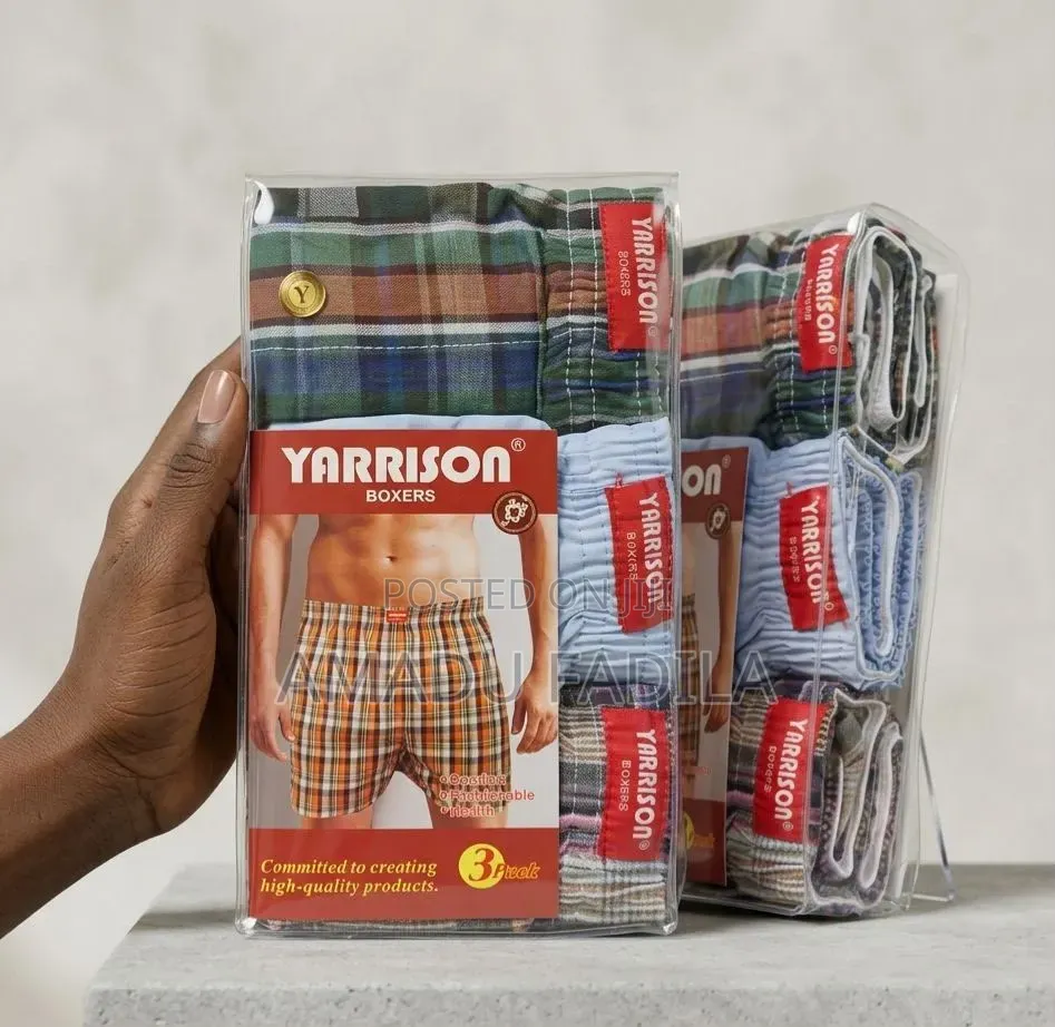 YARRISON Men's Cotton Boxer Briefs (3-Pack)