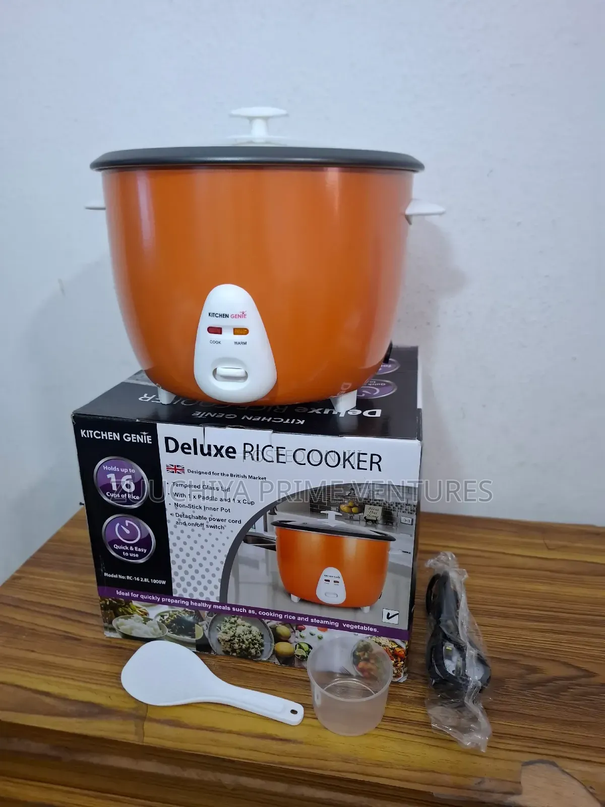 2.8l Kitchen Genie Deluxe Rice Cooker(orenge) From Uk 