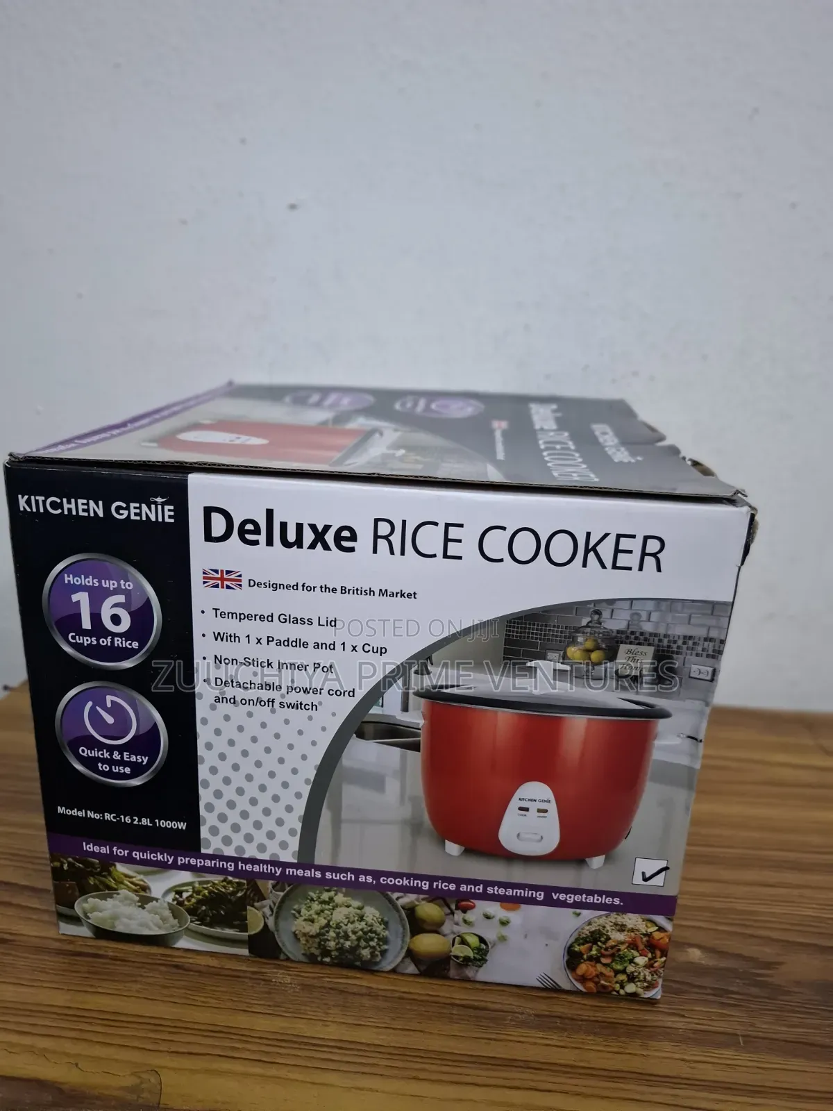 2.8l Kitchen Genie Deluxe Rice Cooker(red) From Uk 