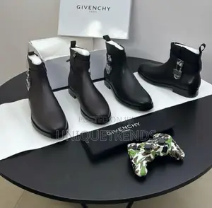 Original GIVENCHY Padlock Leather Ankle Boots