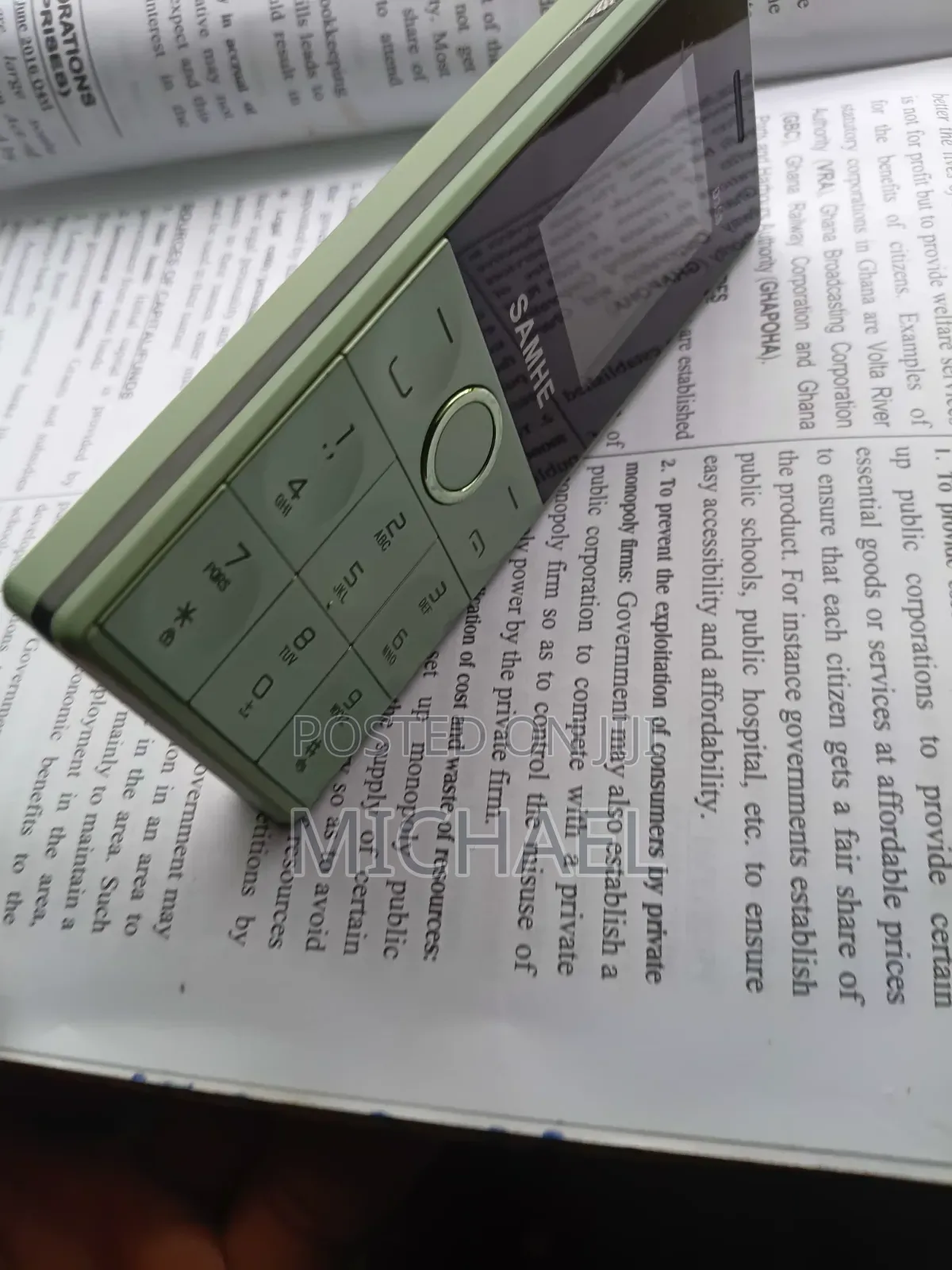 New Mobile Phone Green