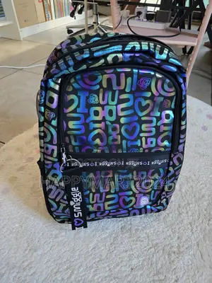 Smiggle Rainbow Laser Holographic Backpack Unisex Kids Teen School Bag