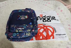 Smiggle Unisex Space Astronaut Print Waterproof Student School Bag