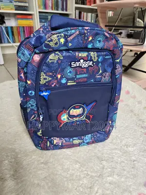 Smiggle Unisex Space Astronaut Print Waterproof Student School Bag