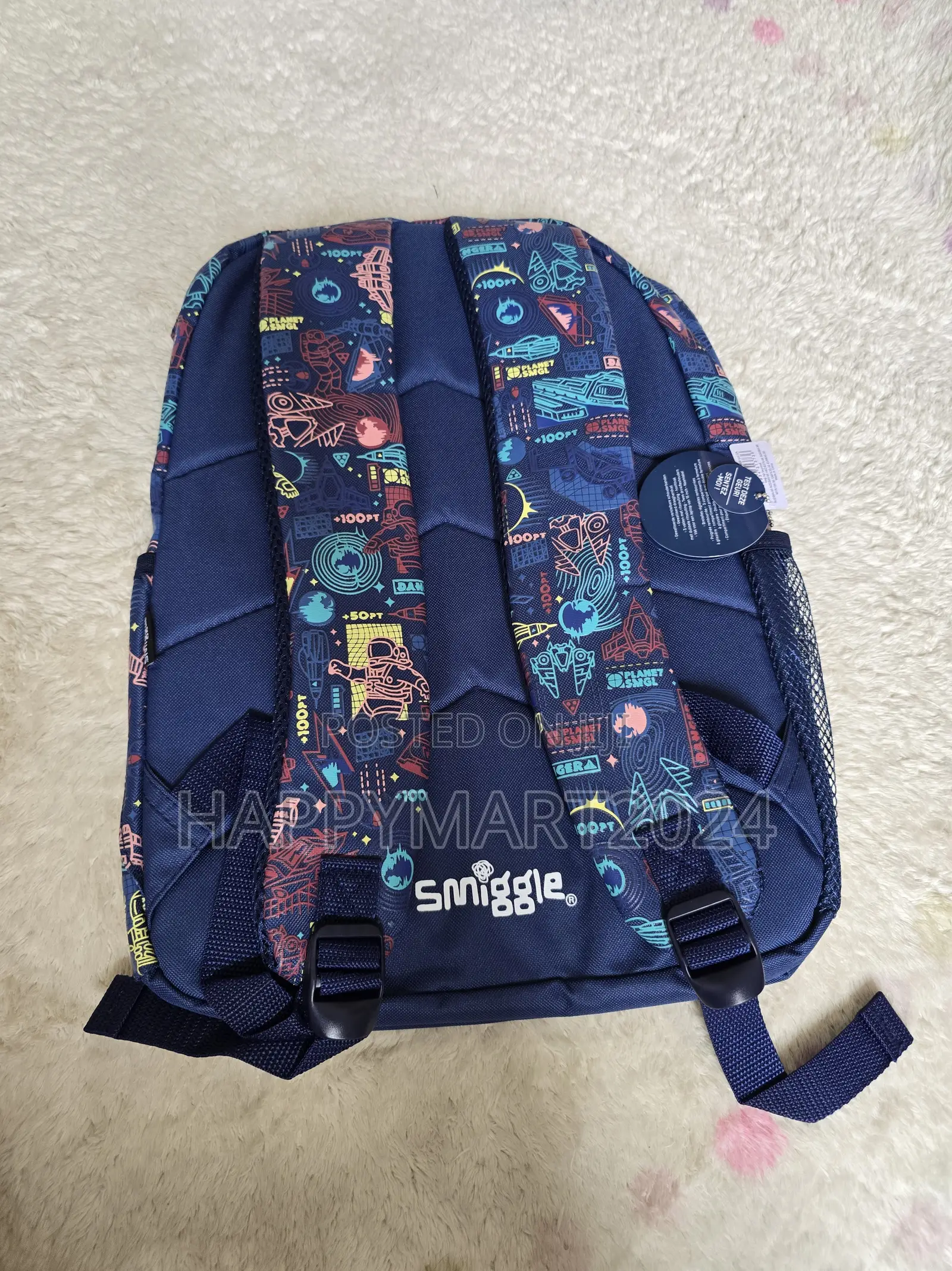 Smiggle Unisex Space Astronaut Print Waterproof Student School Bag