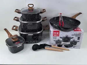 Die Cast Granite Marble Cookware Set