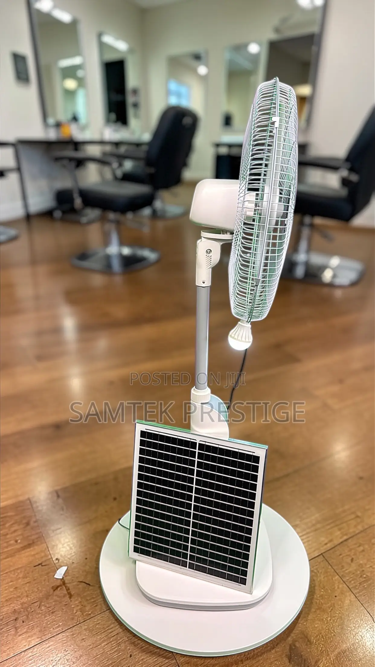 SamTek 18inch Rechargeable Solar Fan