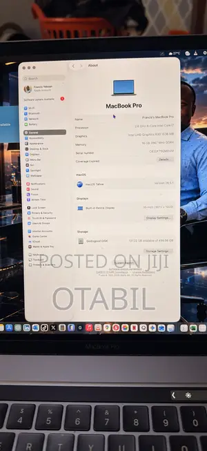 Laptop Apple MacBook Pro 2019 16GB Intel Core i7 SSD 512GB