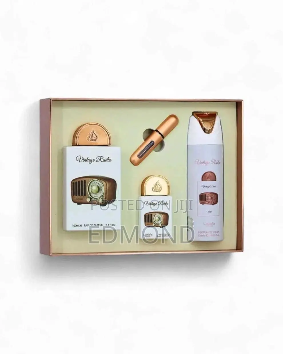 Lattafa Pride Vintage Radio 4-in-1 Perfume Gift Set | Long Lasting Ori
